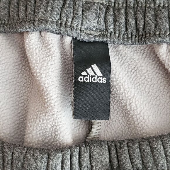 Adidas Mens 2XL AEROREADY Fleece-Lined Athletic Joggers Gray - Picture 3 of 14